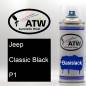 Preview: Jeep, Classic Black, P1: 400ml Sprühdose, von ATW Autoteile West.